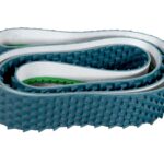 Conveyor belt with end, top, bottom rtim & buffing for Edgebander Bandit 3/2