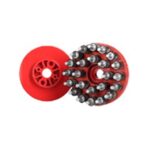 De-Slagging Brush, Metal Tip, Rubber Mount (55 Shore), 155x2 For SGB-6