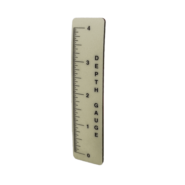 25-50 Drum Sander Label depth gauge