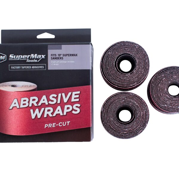Pre-Cut Sander-Ready 36 Grit: 19" Drum Sander (3-wraps per box)