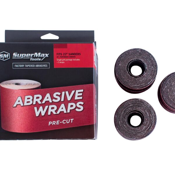 80 Grit: 22" Drum Sander (3-wraps per box)