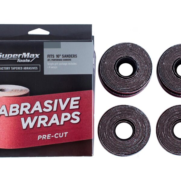 60 Grit: 16" Drum Sander (4-wraps per box)