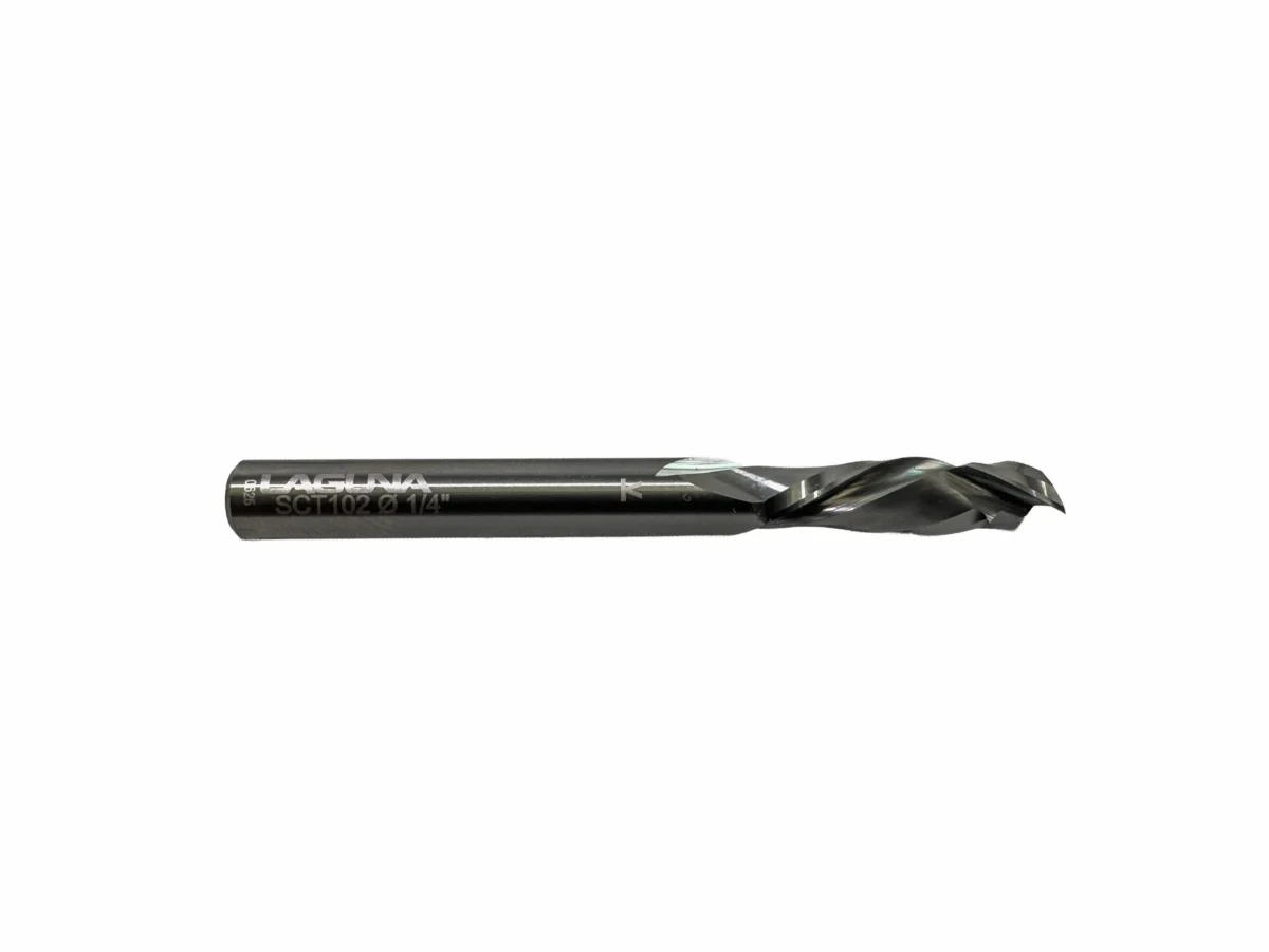 Spiral Mortise Bit – 1/4" 2 Flute CNC Router Bit - Image 1